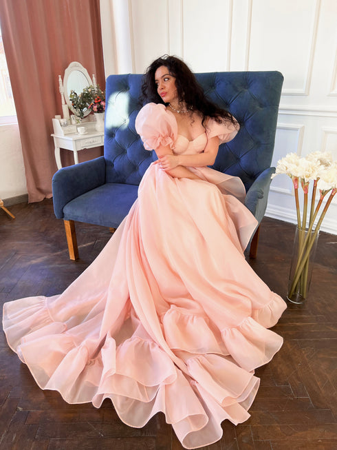 Organza bridal shower dress